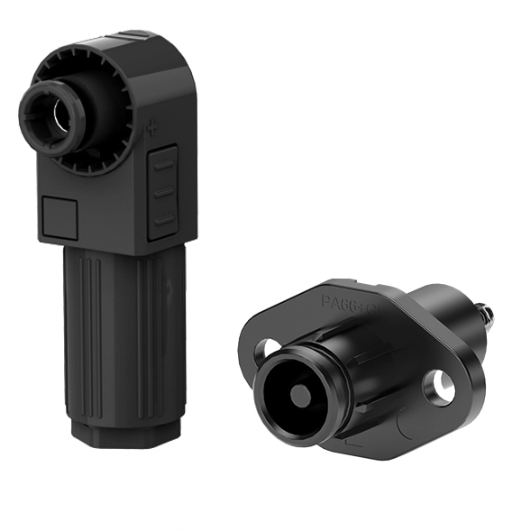 EW Stud Type Socket Black Negative IP67 Waterproof 50A Non-Rotatable Energy Storage Connector