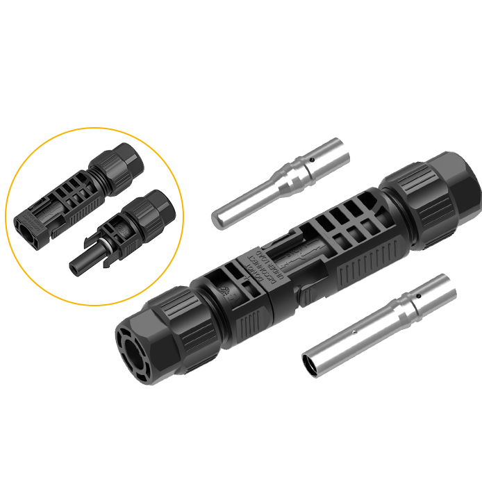 EW PV4 Series 25A Photovoltaic Connector Manual Unlock Wire to Wire IP68 Waterproof Connector Turning Needle