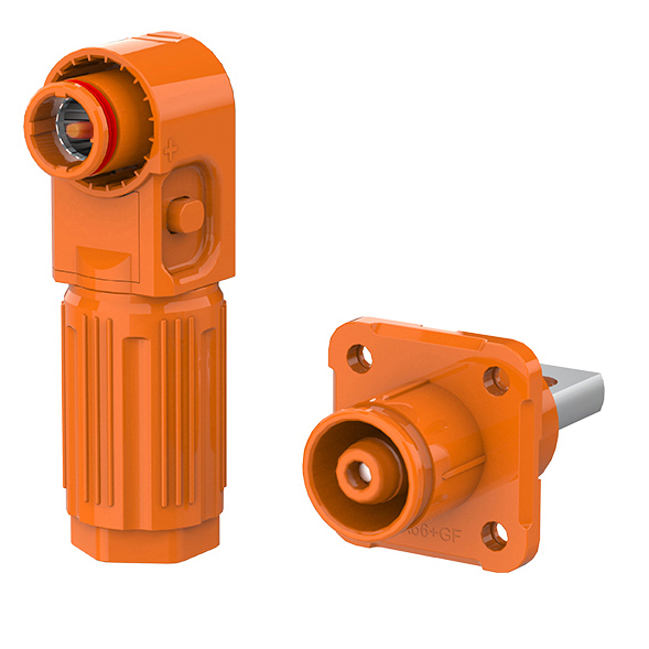 EW Screw Hole Orange Positive IP67 Waterproof 150A Non-Rotatable Energy Storage Connector