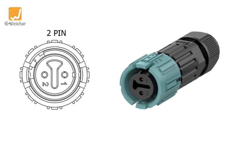 M15MP-2P Male Female Waterpoof Connector IP68