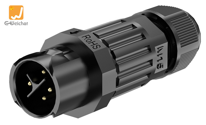 M15MF-4P Waterproof Cable Connector