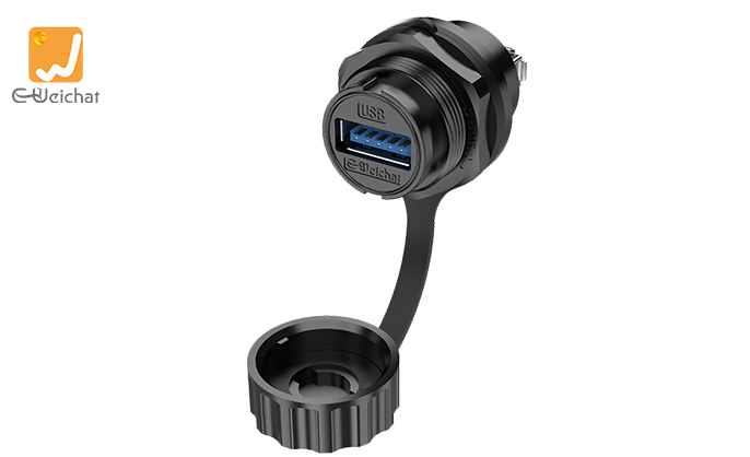 EU-USB Waterproof Plug and Socket Connector