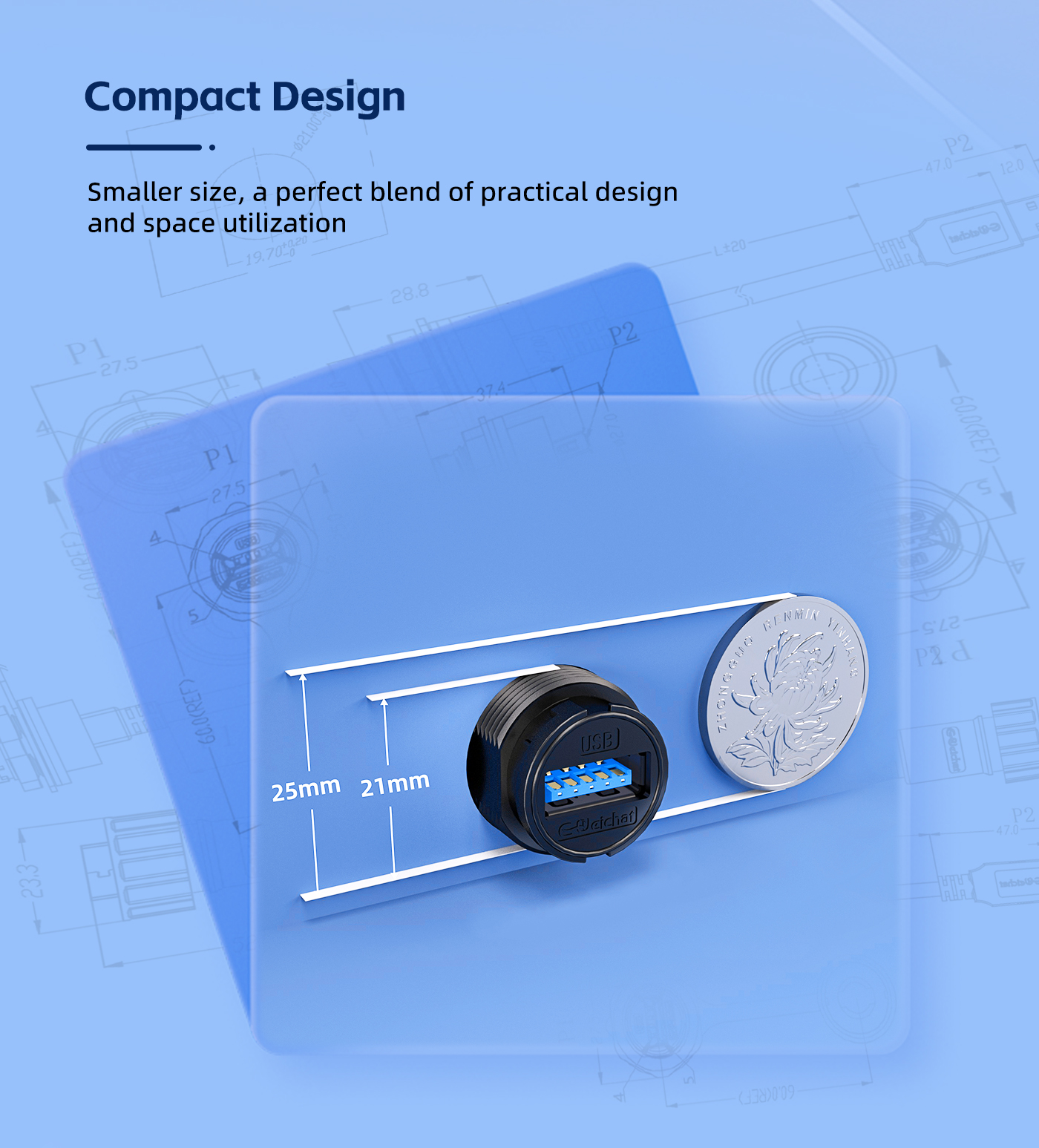 Waterproof USB-C Connector 