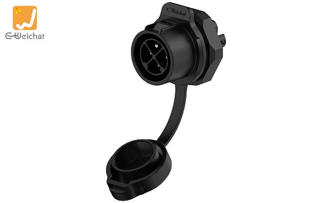 LP20-4P Panel Mount Power Connector