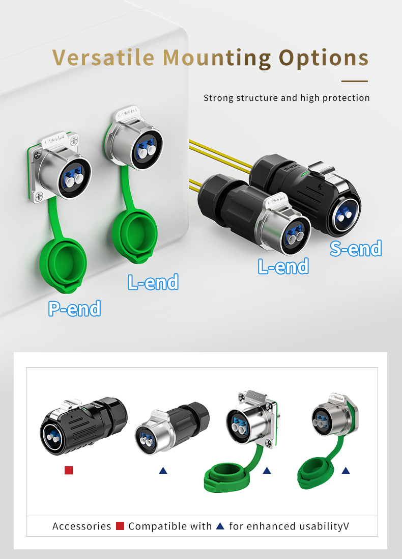 LP24 Fiber Optic Waterproof Connector