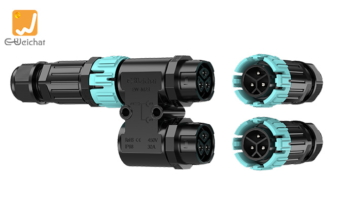 M23Y-3P-Y Waterproof Cable Connector