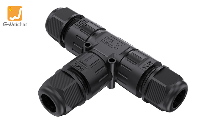 M25T-3P IP68 Waterproof Cable T-Connector