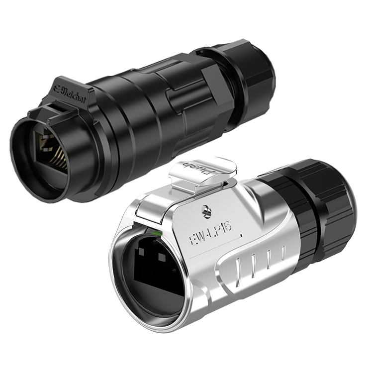 EW-LP16 RJ45 Outdoor Waterproof Electrical Wire Connector Circular Plug Connector Power Signal