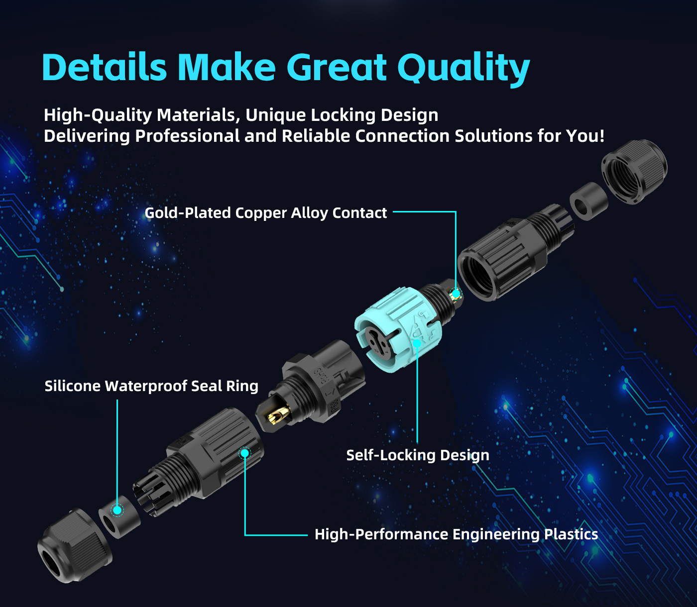M15 Circular Plug Connector