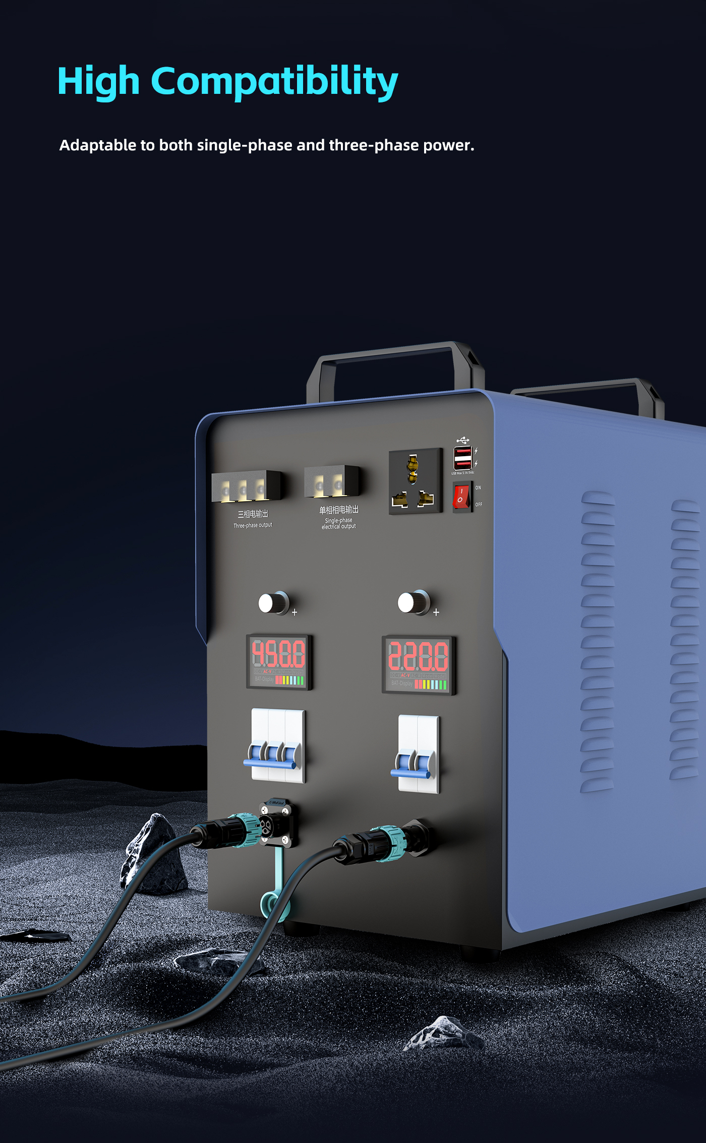 M19 outdoor electrical cable connectors