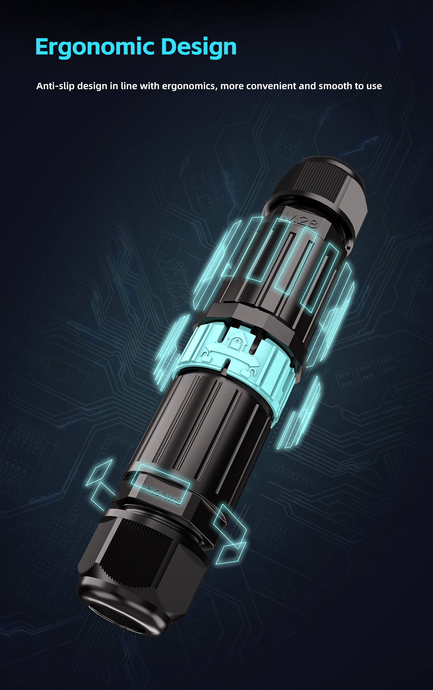 M28 Screw Locking Waterproof Connector